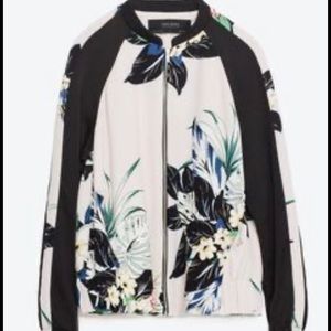 Zara floral bomber